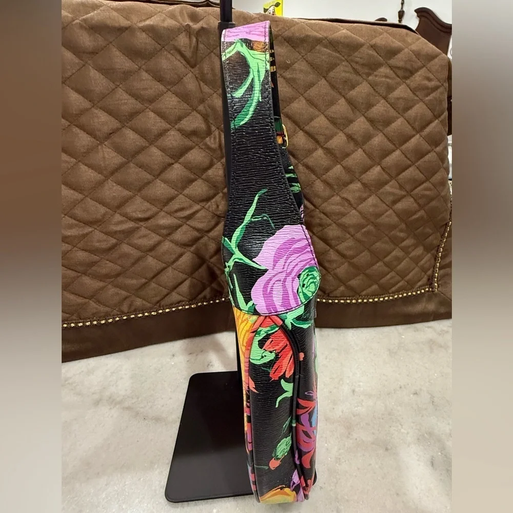 Gucci X Ken Scott New Shangai Calfskin Floral Print Small Jackie 1961 Hobo